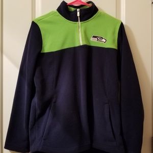 Seahawks NFL YOUTH Half Zipper Fleece